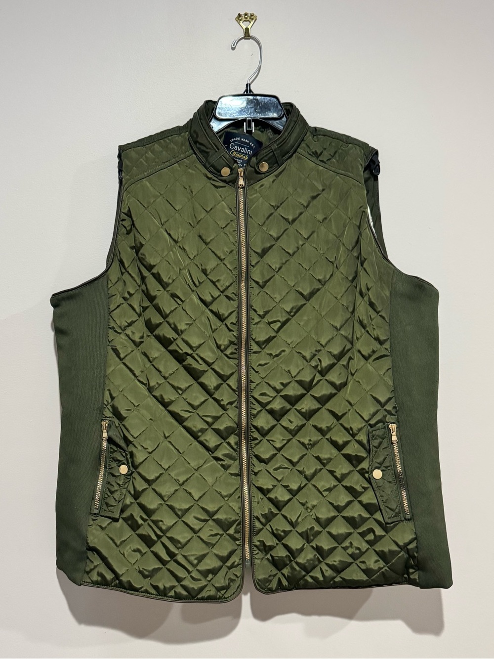 CAVALINI ORIGINAL Collection Women’s Zipper Down Double Pocket Vest 3X